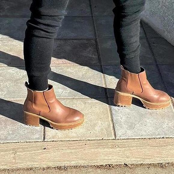MIA Brown Chelsea Platform Ankle Boots | Women’s 9 - Picture 2 of 6